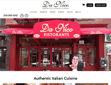 Tablet Screenshot of danicoristorante.com